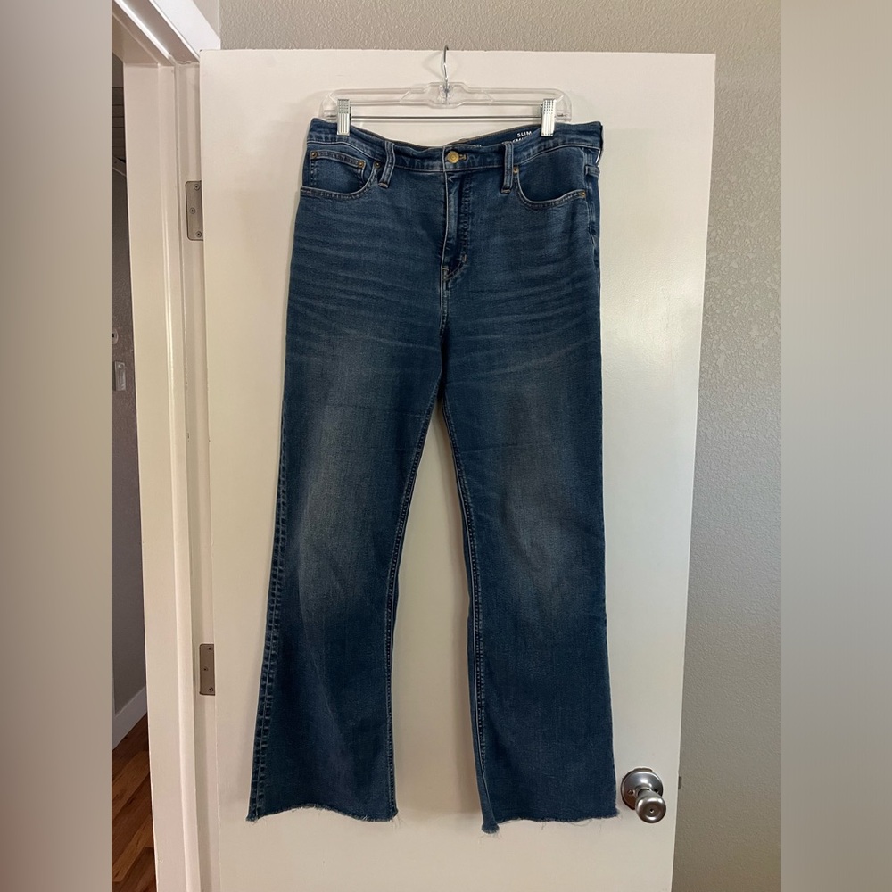 J CREW SEMI DEMI BOOT CUT JEANS SIZE: 31T
